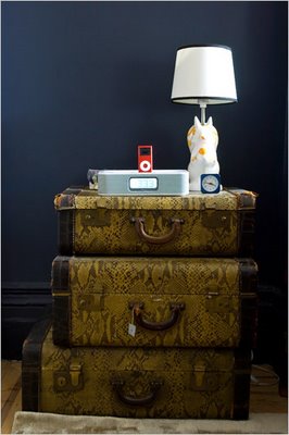 vintage suitcases as nightstand nytimes