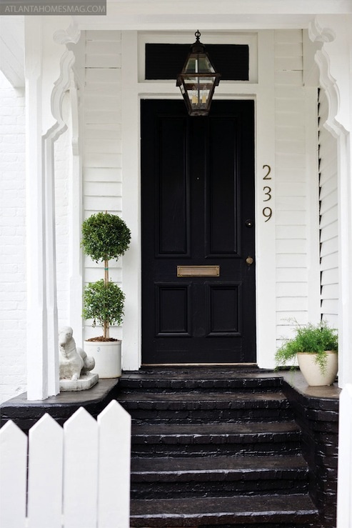 Benjamin Moore Black Front Door Paint