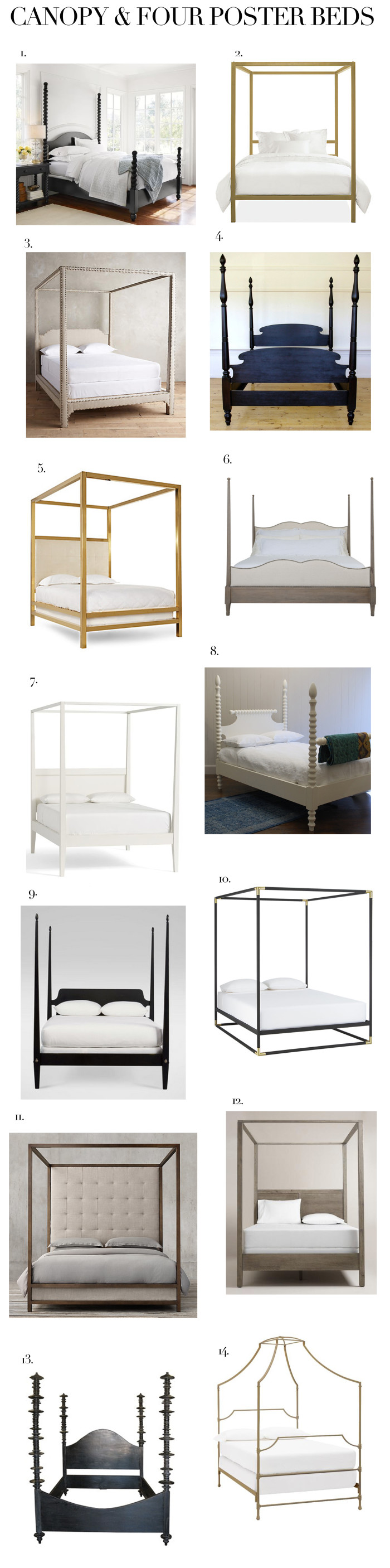 Canopy And Four Poster Beds Elements Of Style Blog Beds
