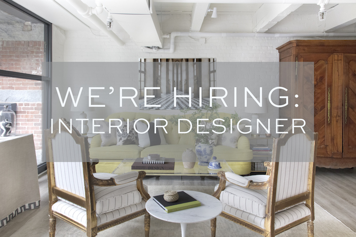 We Re Hiring Experienced Interior Designer Elements Of