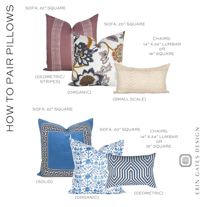 Pillow Pairing Sizing 101 Elements Of Style Blog