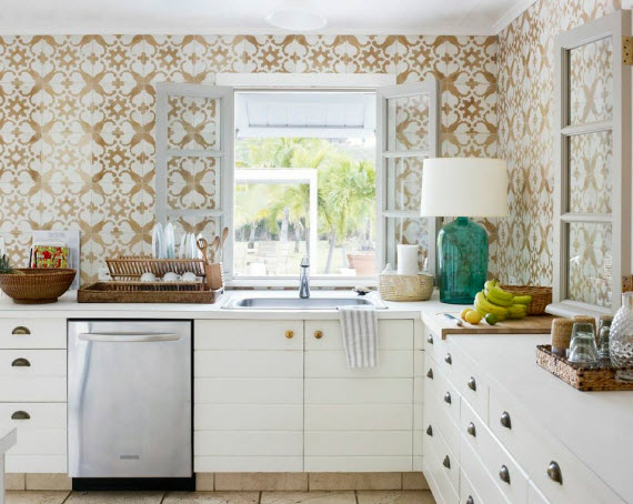 Let S Discuss Patterned Cement Tile Elements Of Style Blog Tom Scheerer Decorates Kitchen With Cuban Tiles