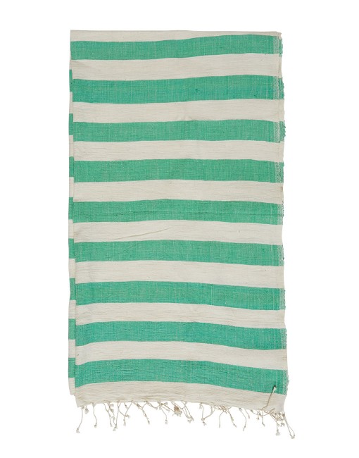 green_striped_Beach_Towel_the-little-market1-510x650