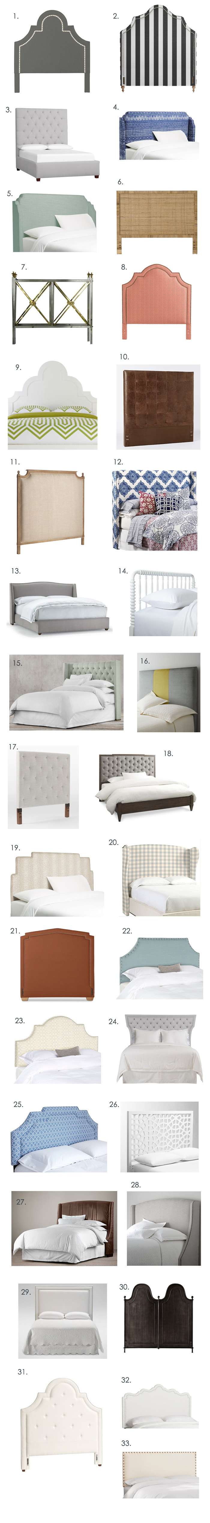 Big Headboard Roundup! elements of style Bloglovin’