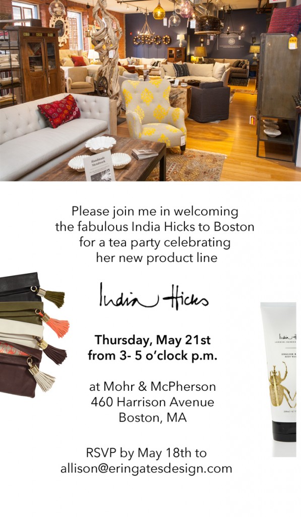 Afternoon Tea With Me And India Hicks Elements Of Style Blog Invite