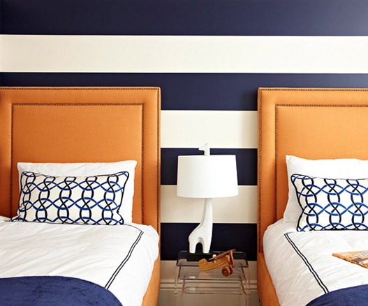 Blue Orange Hy Elements Of Style Blog Blue And Orange Boys Room Bhg