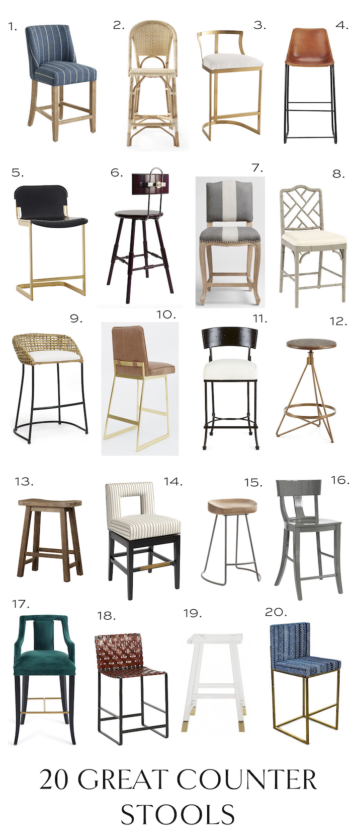 Counter Stool Roundup Elements Of, Best Selection Of Counter Stools